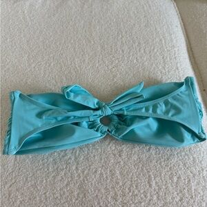 Turquoise Bandeau Bikini Top